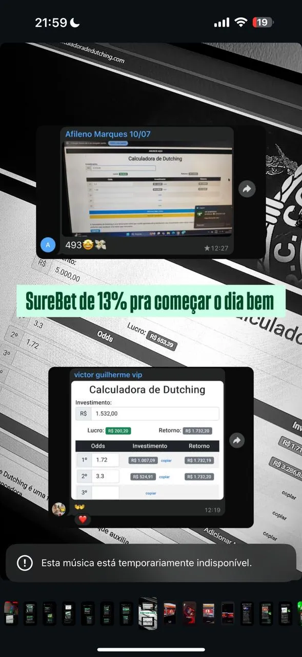 Feedback compartilhado por um membro da comunidade VIP LB GROUP.